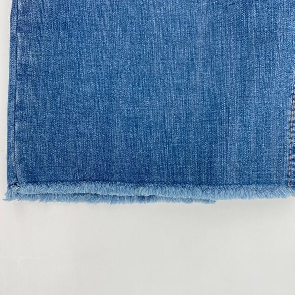 NYD Boost Skinny Crop Frayed Hem Shaping Jeans Womens Plus Size 28 - Picture 5 of 7